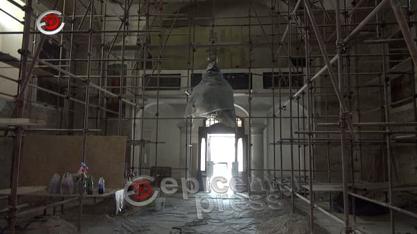 NA LICU MESTA: Radovi u crkvi Svetog Vaznesenja Gospodnjeg (VIDEO)