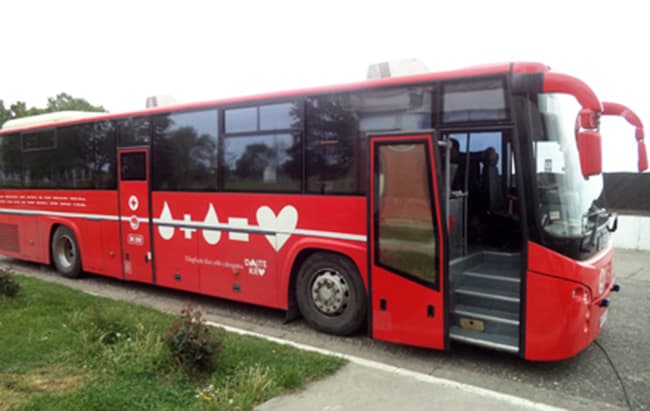 Transfuziomobil na Gradskom trgu u Čačku