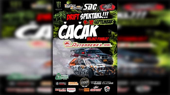 Čačak: Drift finale - Zaigrajmo visoko - oktanski Moravac
