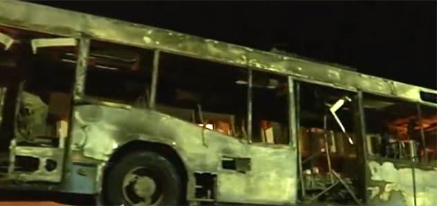Izgoreo autobus kod Kraljeva, nema povređenih