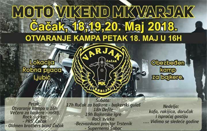 MOTO VIKEND U ČAČKU: MK "Varjak" vas poziva na nezaboravno druženje (FOTO)