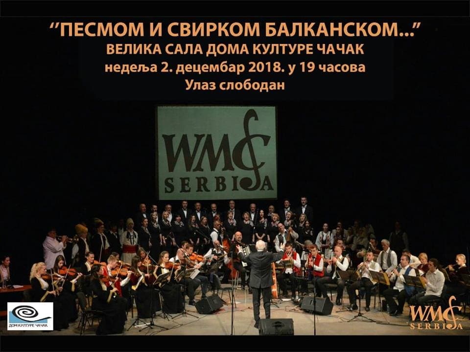 Veče balkanske muzike i pesme u Domu kulture Čačak