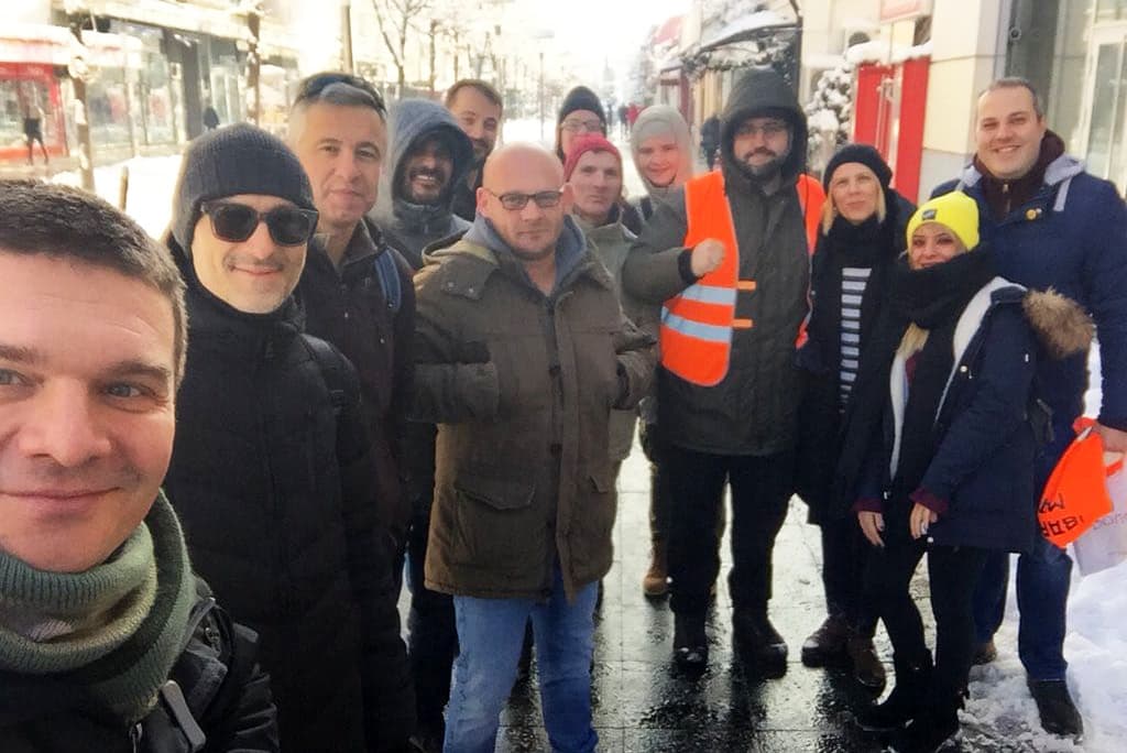 Aktivisti Lokalnog fronta krenuli na "Ibarski marš" od Kraljeva do Beograda