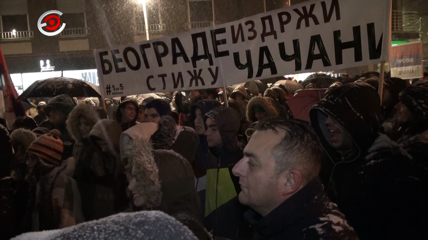 Drugi protest "Budi 1 od 5 miliona" u Čačku: OPET PREBROJTE SAMI! (VIDEO)