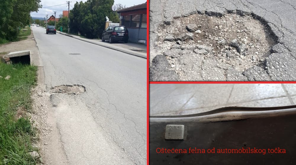 REPORTERI U EPICENTRU: Na Živanića putu ostajemo bez točkova (FOTO)