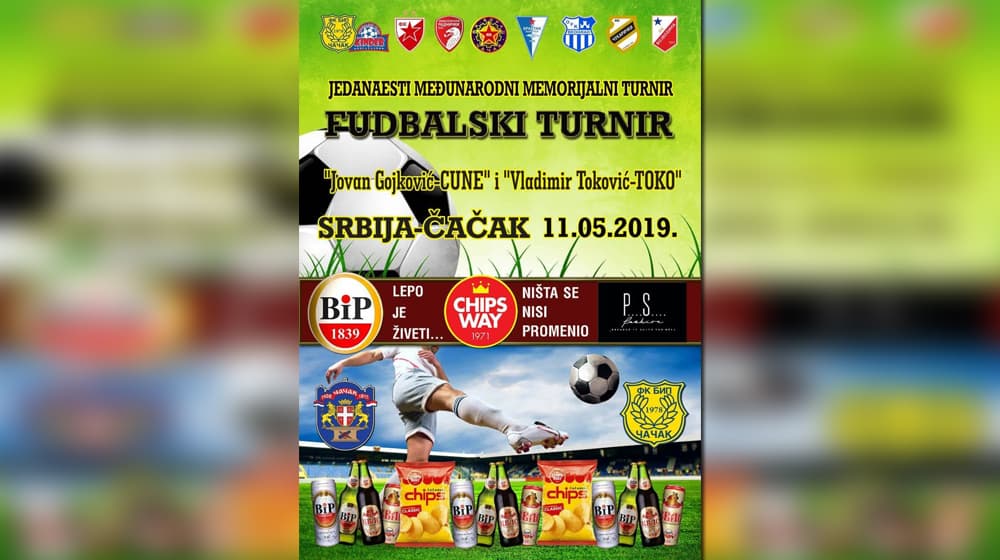 Tradicionalni turnir "Jovan Gojković - Cune i Vladimir Toković - Toko" za vikend