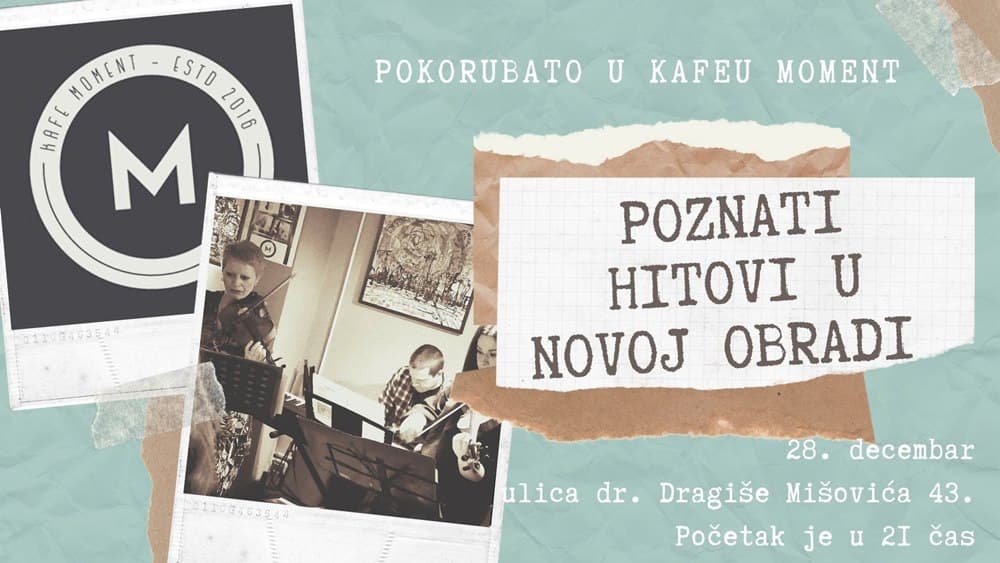 Prednovogodišnja svirka u kafeu "Moment"