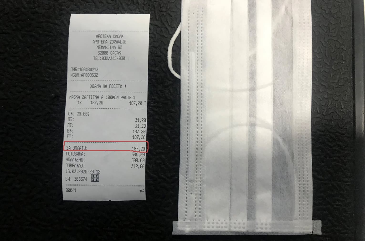 REPORTERI U EPICENTRU: Stigle maske u Čačak, evo kolika je i cena (FOTO)