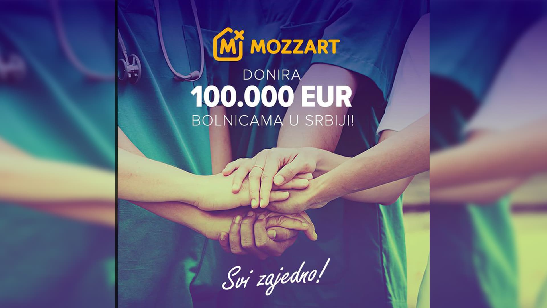 Mozzart donirao 100.000 evra bolnicama, Čačak prvi dobija novac