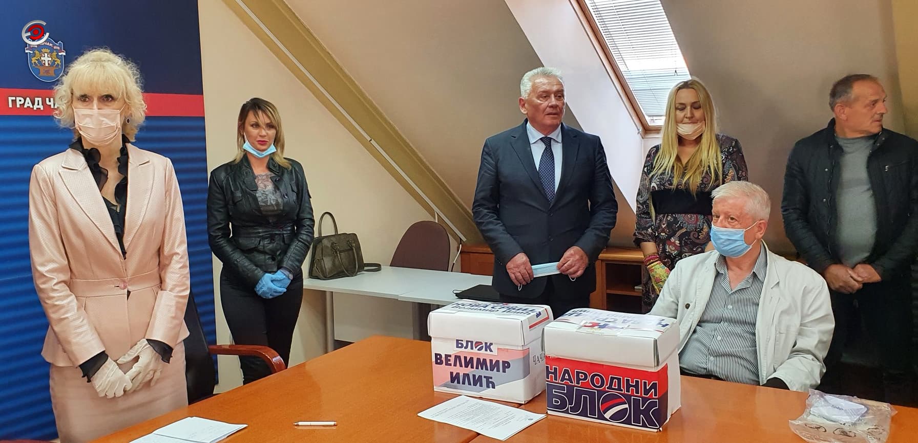 Koalicija Nove Srbije i Narodnog slobodarskog pokreta predala listu za lokalne izbore u Čačku