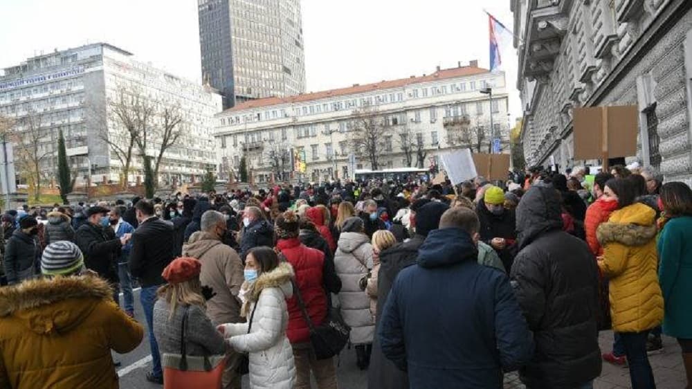 Protest malih privrednika, blokiran centar Beograda