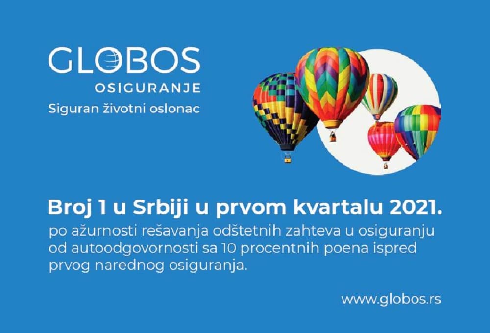 Globos osiguranje je u Q1 2021. broj 1 u ažurnosti rešavanja odštetnih zahteva u autoodgovornosti