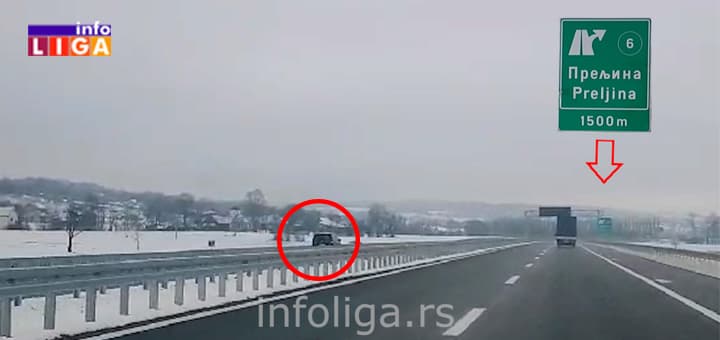 Neverovatan snimak: Vozila u kontra smeru auto-putem "Miloš Veliki" (VIDEO)