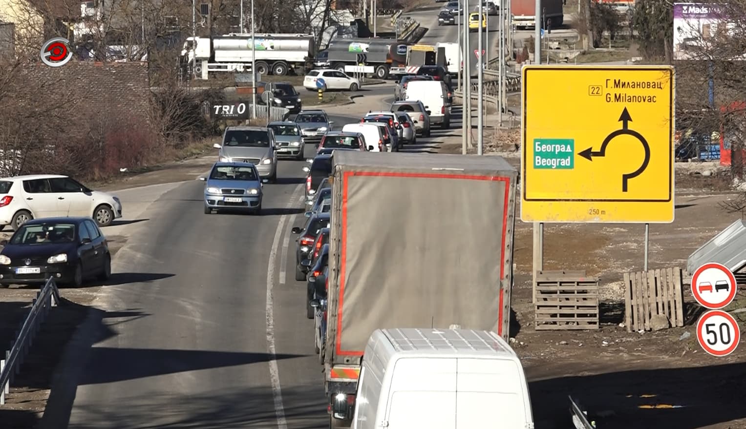 Na deonici puta od Čačka ka Preljini u sredu saobraćaj samo jednom kolovoznom trakom