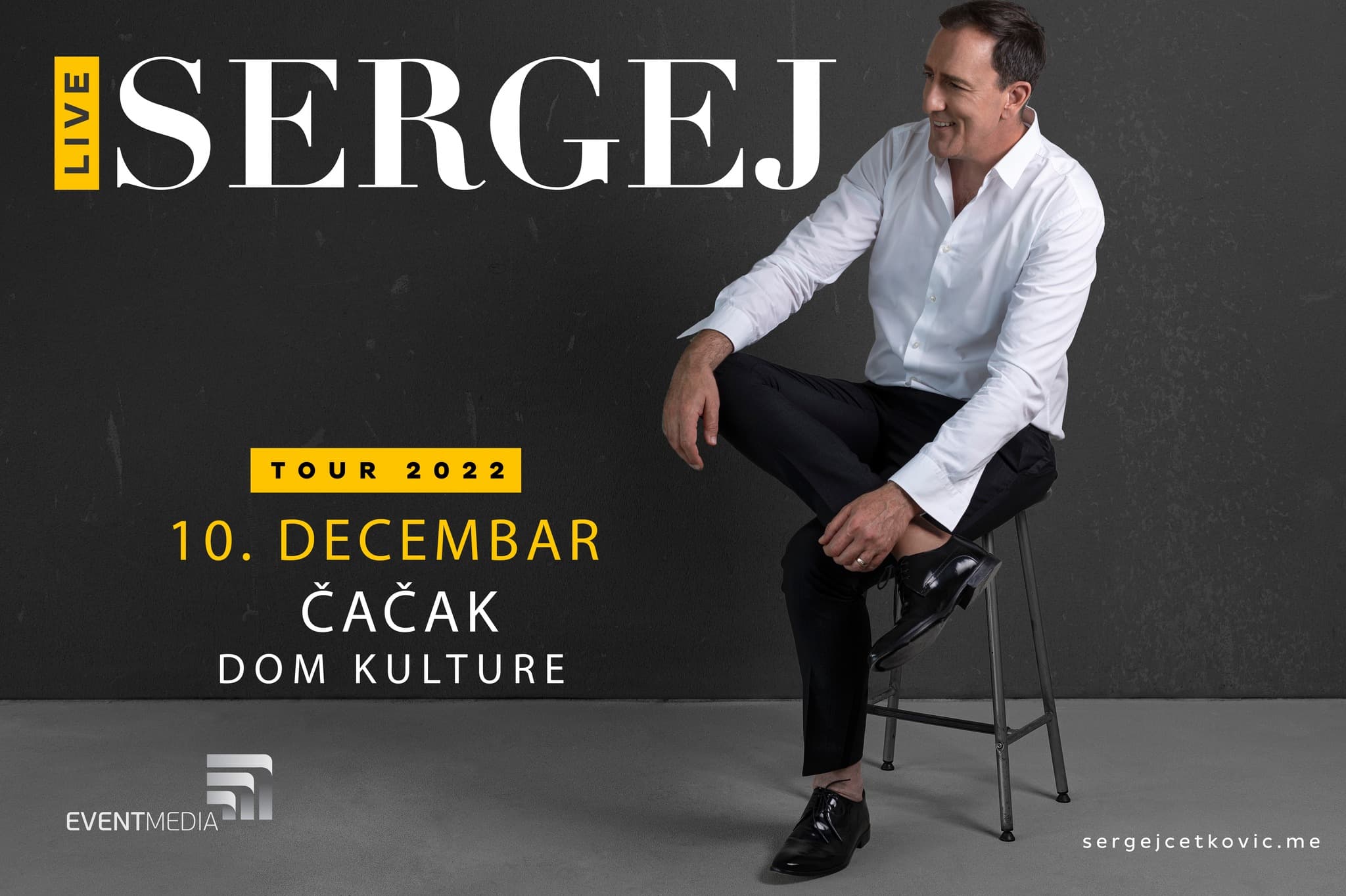 Koncert Sergeja Ćetkovića u Čačku