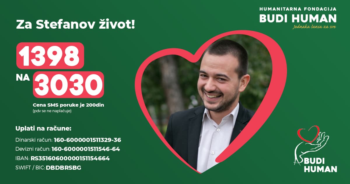 HITNO potrebna pomoć za Stefana Jakovljevića