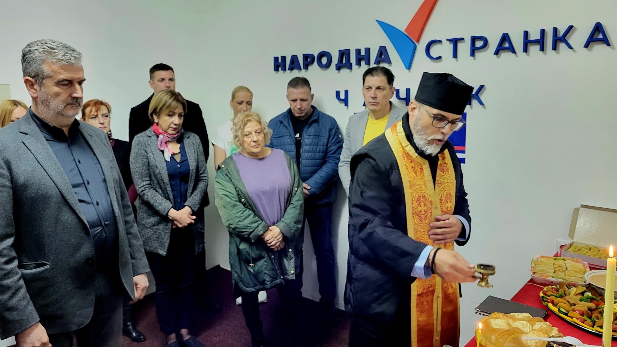 Narodna stranka u Čačku obeležila slavu Svetog Vasilija Ostroškog