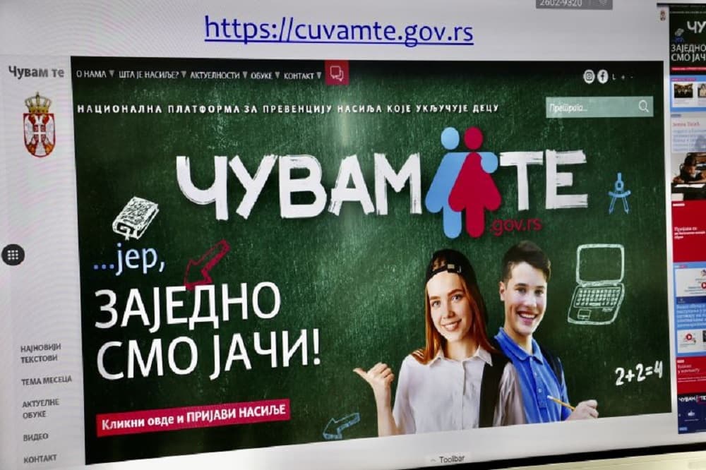 Na platformi "Čuvam te" omogućena onlajn prijava nasilja