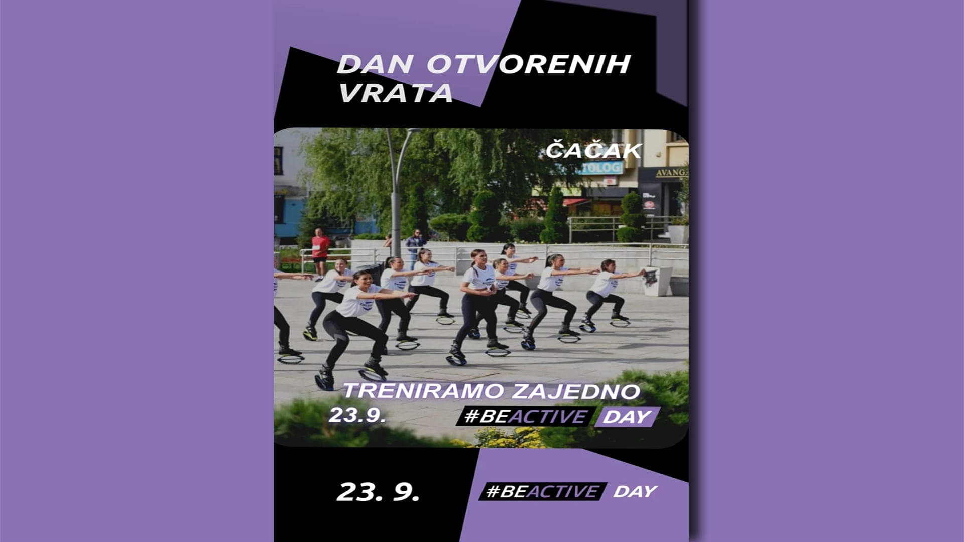 Be Active Day: Prezentacija Kangoo jump programa na Gradskoj plaži u Čačku