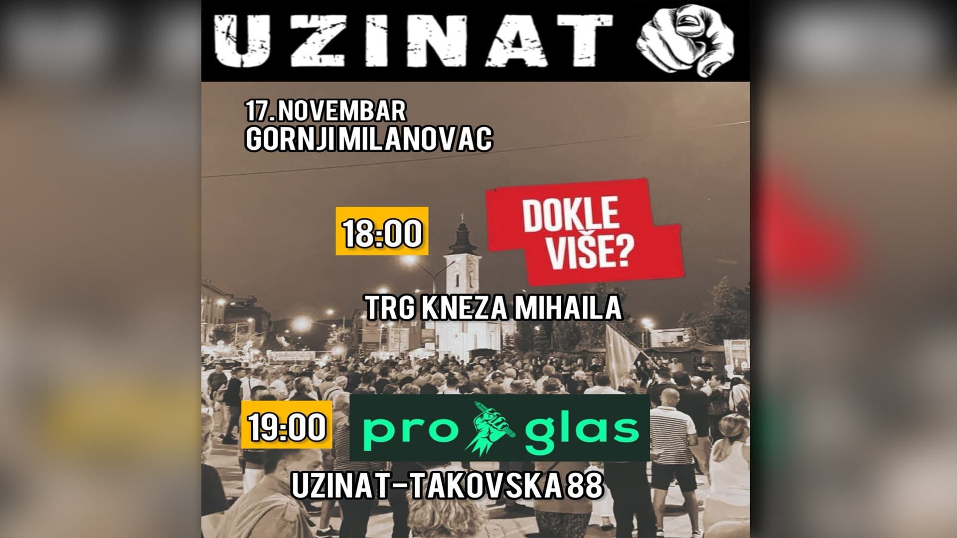 Tribina "Podrži i potpiši ProGlas" u Gornjem Milanovcu