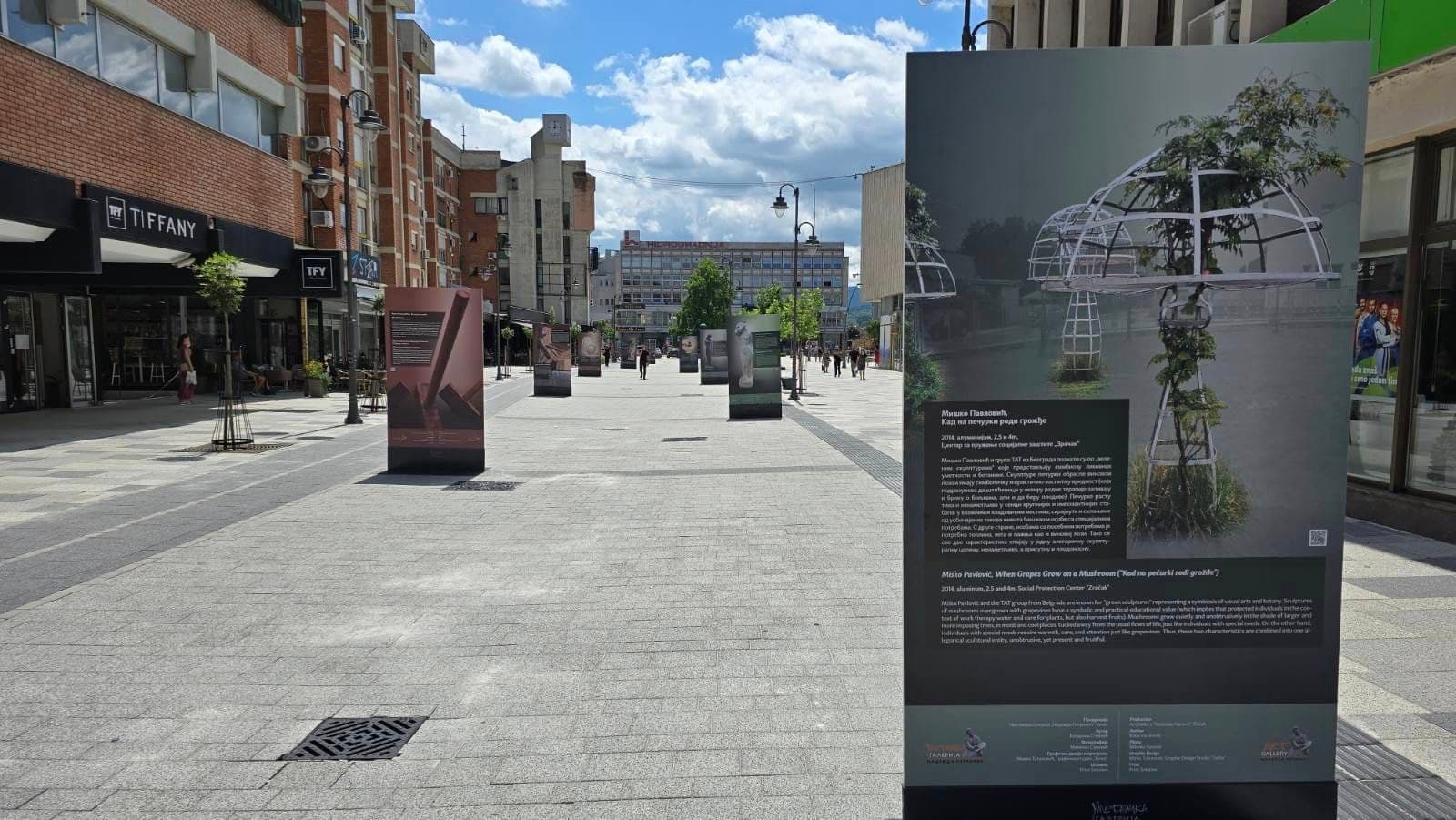 Skulpture u javnom prostoru grada Čačka iz fonda Umetničke galerije "Nadežda Petrović"