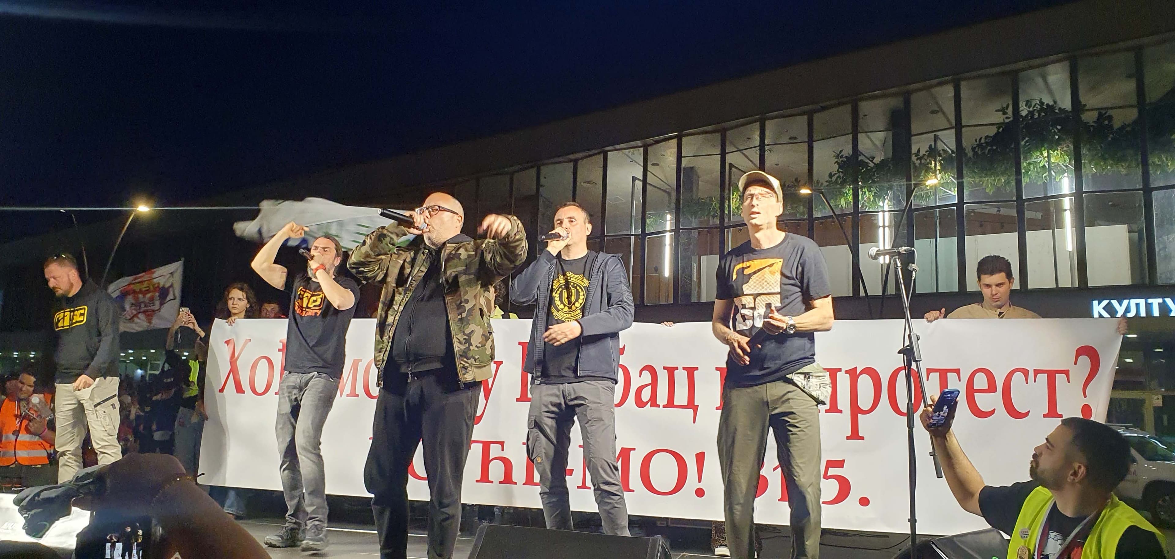 Beogradski sindikat na studentskom protestu u Čačku (VIDEO)