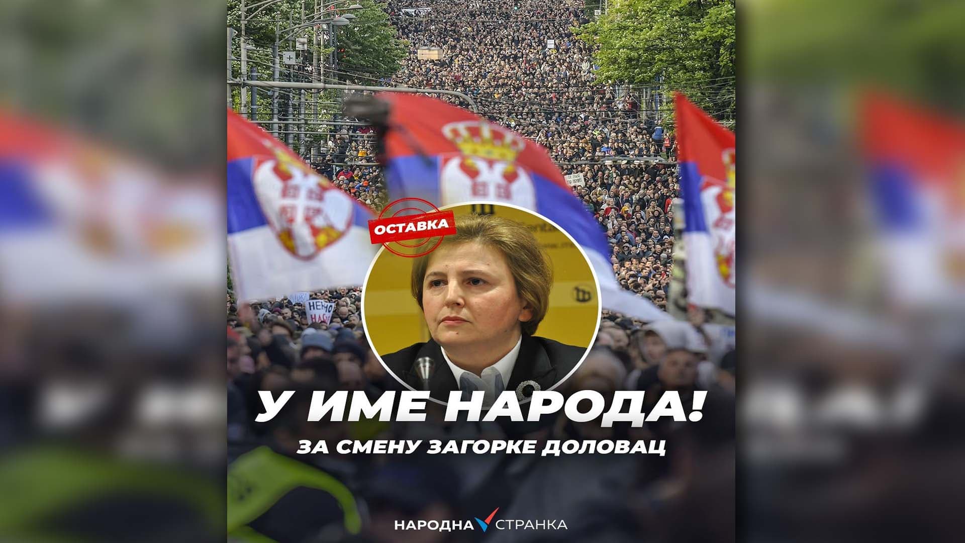 Prikupljanje potpisa za smenu Zagorke Dolovac i u Čačku