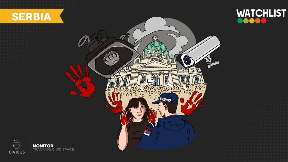 Zbog pojačane represije, Srbija ponovo na CIVICUS Monitor listi za praćenje