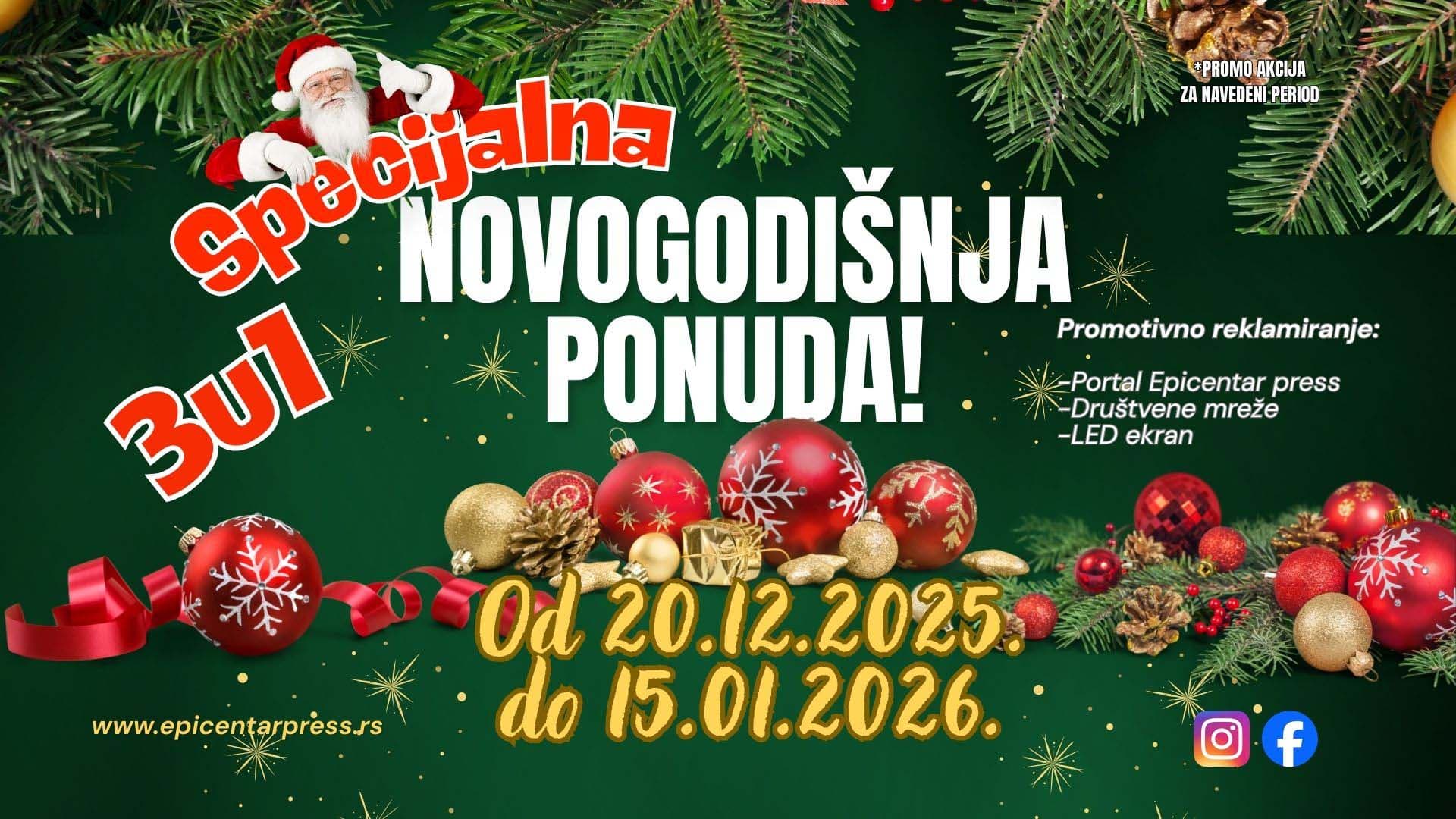 SPECIJALNA NOVOGODIŠNJA PONUDA! 3u1!