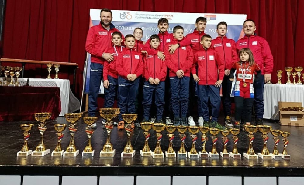 Pet medalja za bicikliste "Borca" na Prvenstvu Srbije u ciklo krosu i 20 pehara za KUP Srbije 2025.