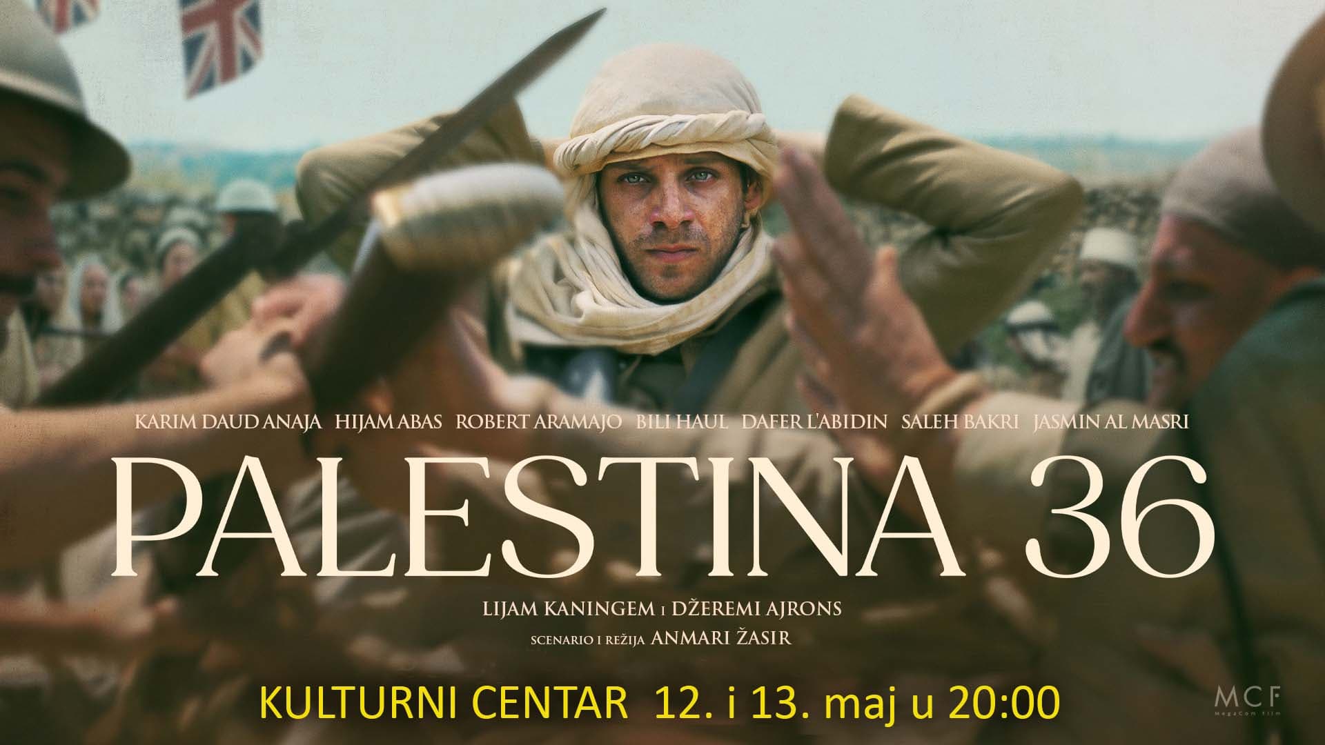 Premijera filma "Palestina 36" u Kulturnom centru Čačak