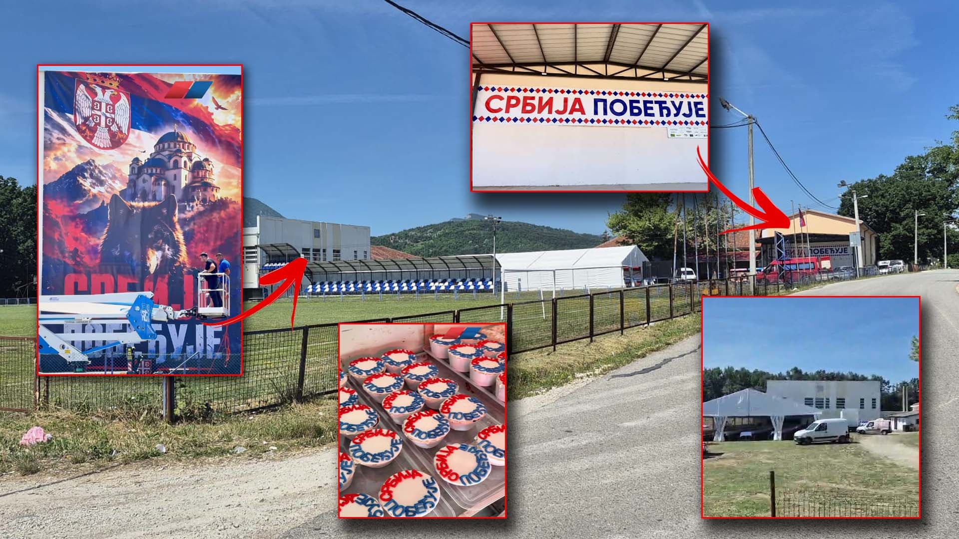 Prijevor od tradicije do "novih trendova" pod trobojkom: Jake policijske snage obezbeđuju šatru vladajuće stranke pred današnju zabavu