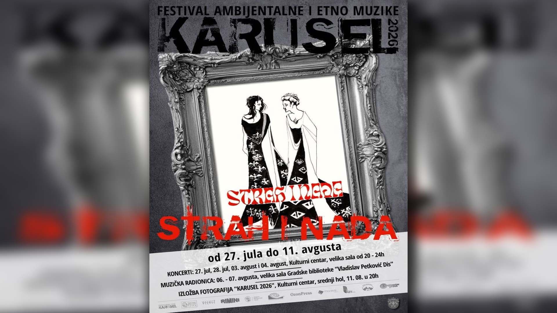 Festival "Karusel" u Čačku: 11 koncerata pod sloganom "Strah i nada"