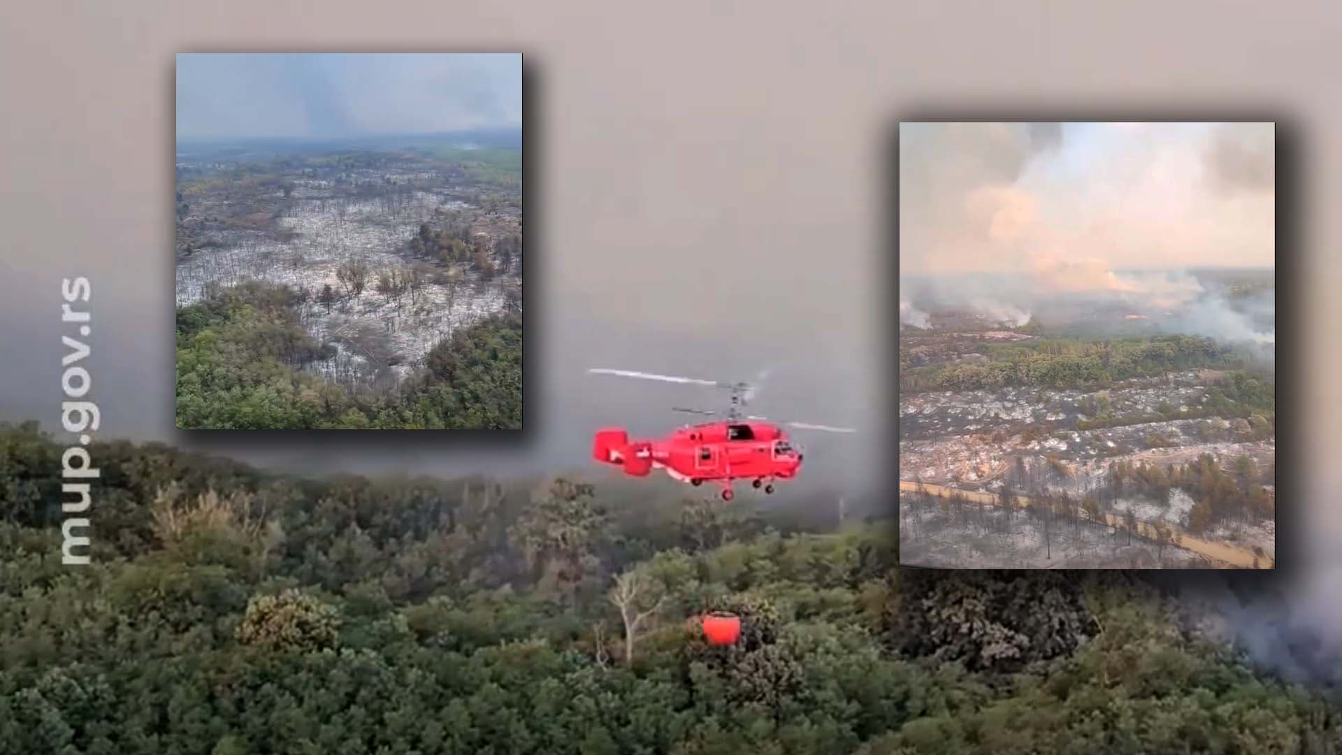Srbija pod udarom ekstremnih vrućina: Aktivno devet požara, najkritičnije u Deliblatskoj peščari i kod Ušća (VIDEO)